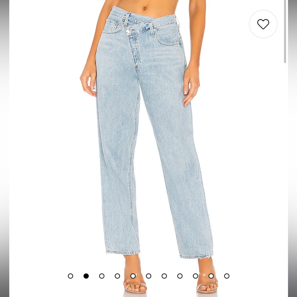 Agolde Criss Cross Upsized Jean in Suburbia size 26